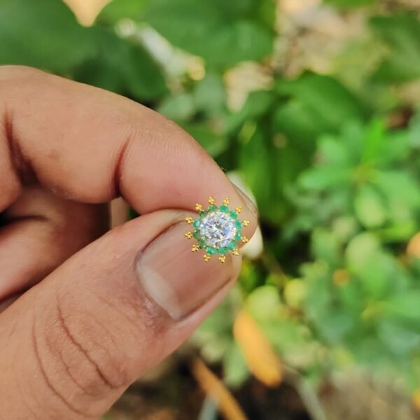 Nosepin |  Sonaton  gold & zircon stone