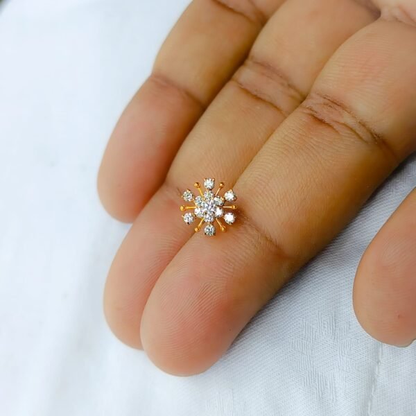 Nosepin| Sonaton  gold & zircon stone