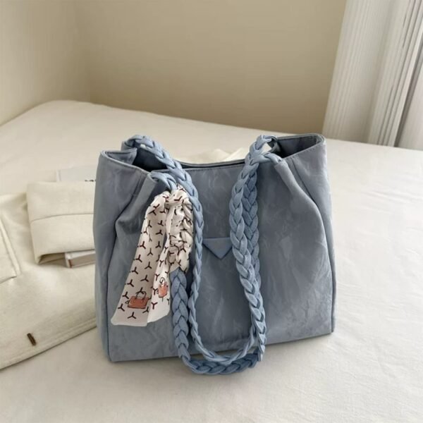 💼 Braided Handle Shopper Bag